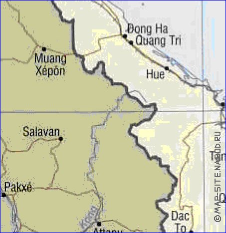 carte de Viet Nam en anglais