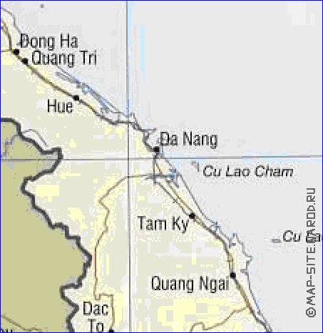 carte de Viet Nam en anglais