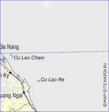 carte de Viet Nam en anglais