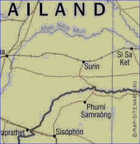 carte de Viet Nam en anglais