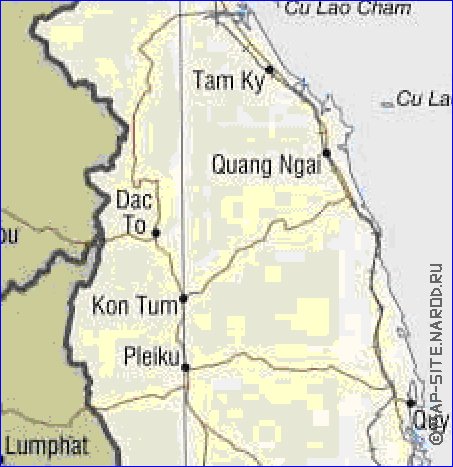 carte de Viet Nam en anglais