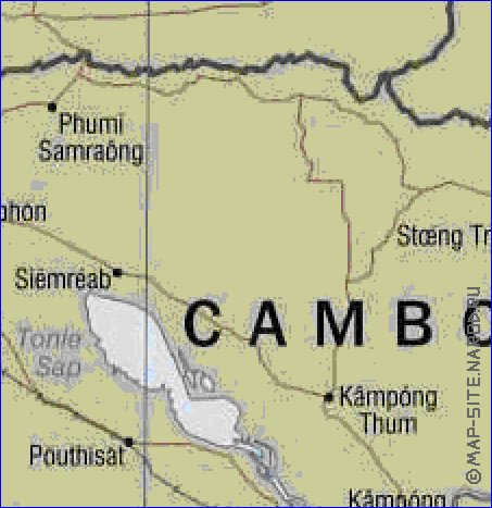 carte de Viet Nam en anglais