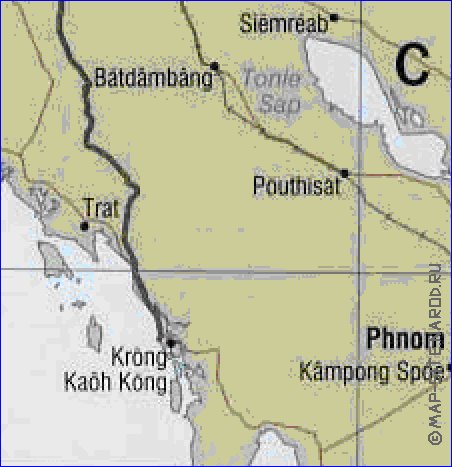 carte de Viet Nam en anglais