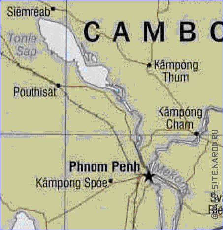 carte de Viet Nam en anglais