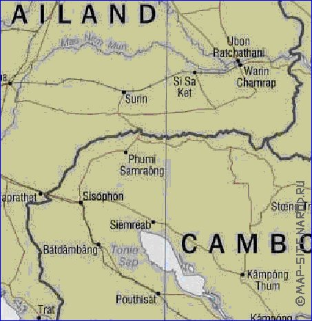 carte de Viet Nam en anglais