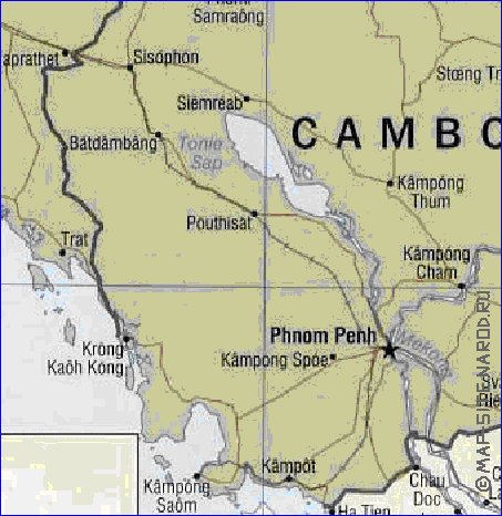 carte de Viet Nam en anglais