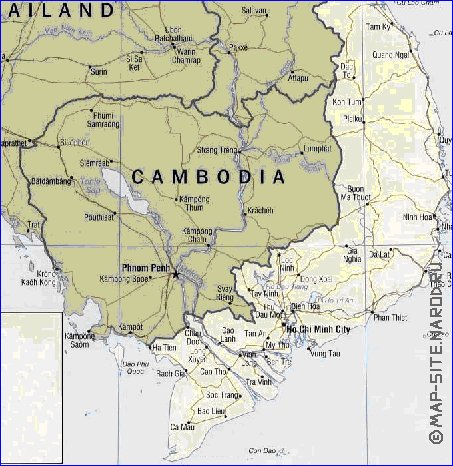 carte de Viet Nam en anglais