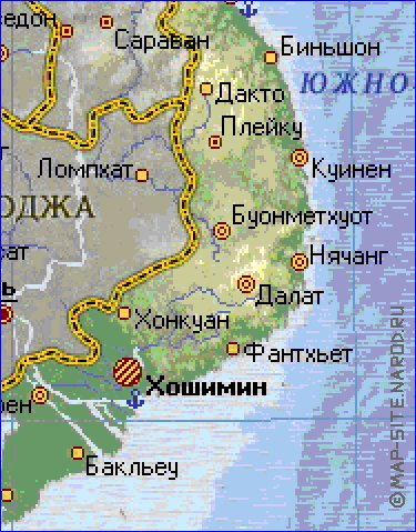 Fisica mapa de Vietname