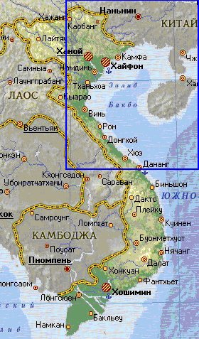 Fisica mapa de Vietname