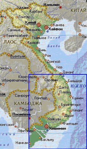 Fisica mapa de Vietname