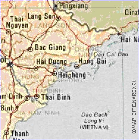 carte de Viet Nam