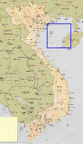 mapa de Vietname