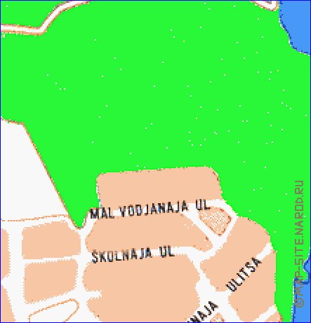 mapa de Vyborg em finlandesa