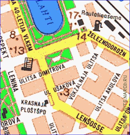 carte de Vyborg en langue finlandaise