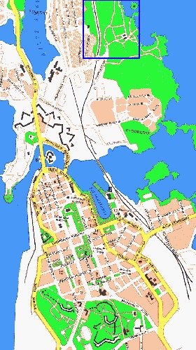 carte de Vyborg en langue finlandaise