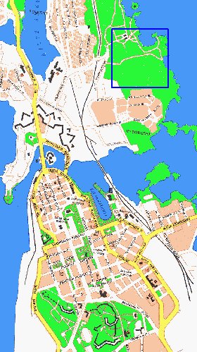 mapa de Vyborg em finlandesa