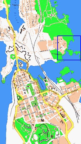 carte de Vyborg en langue finlandaise