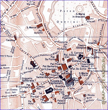 mapa de Vicenza