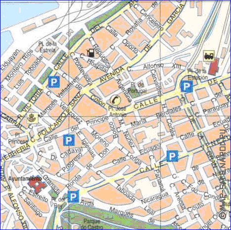 mapa de Vigo