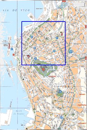 mapa de Vigo