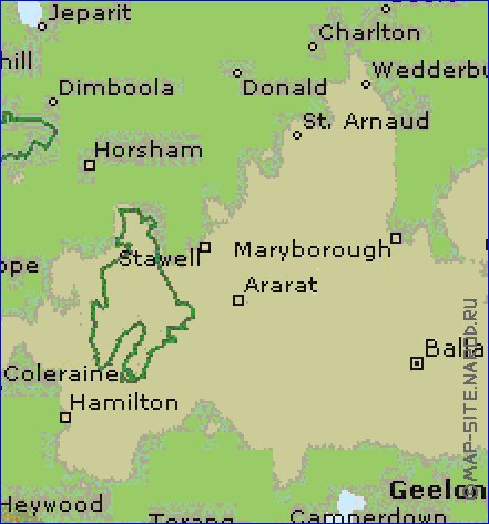mapa de Victoria