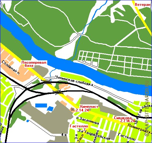 mapa de Vitebsk