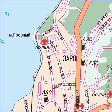 carte de Vladivostok