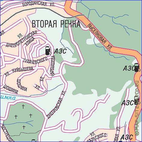 mapa de Vladivostok