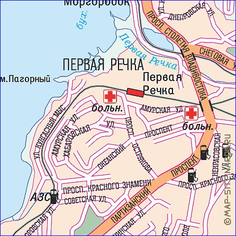 carte de Vladivostok