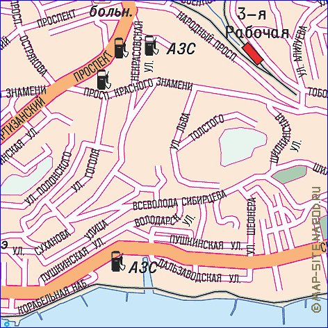 carte de Vladivostok