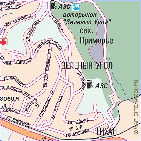 carte de Vladivostok