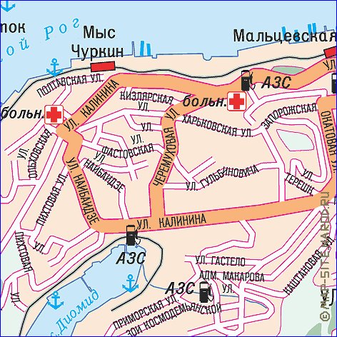 carte de Vladivostok