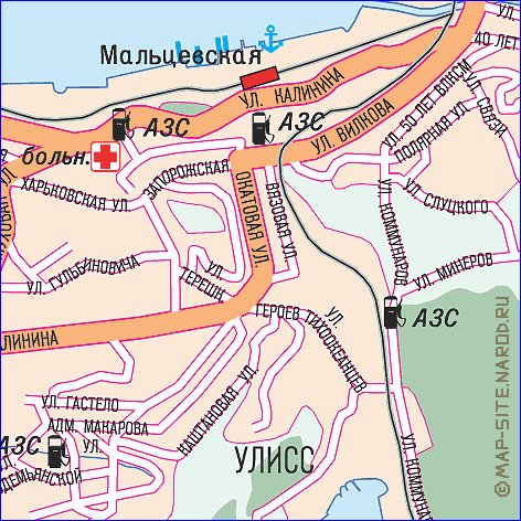 carte de Vladivostok