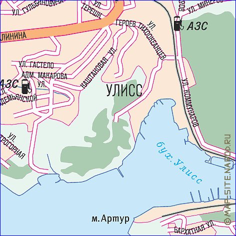 carte de Vladivostok