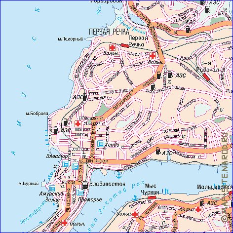 carte de Vladivostok