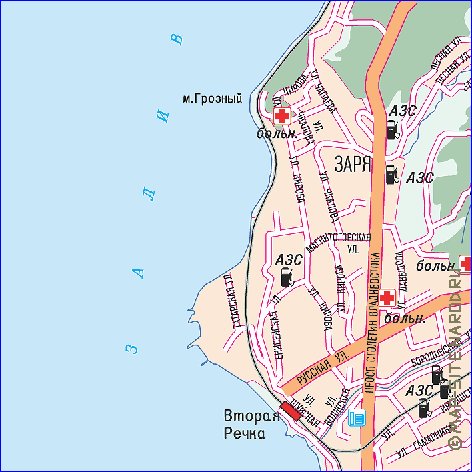 carte de Vladivostok