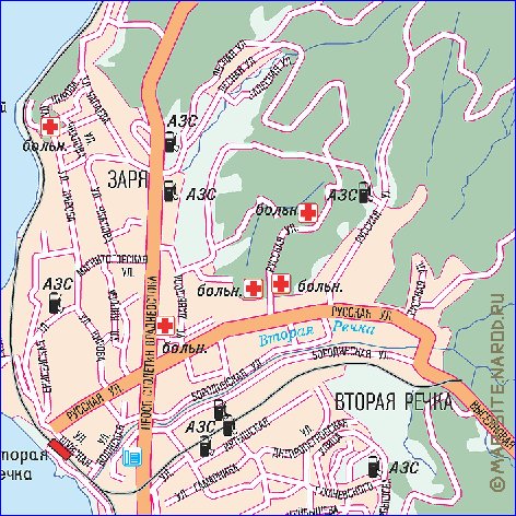 carte de Vladivostok