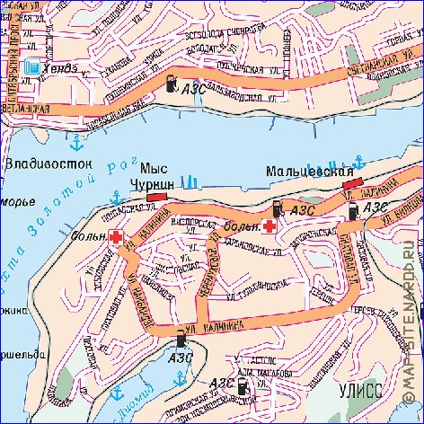 carte de Vladivostok