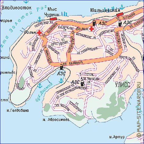 carte de Vladivostok