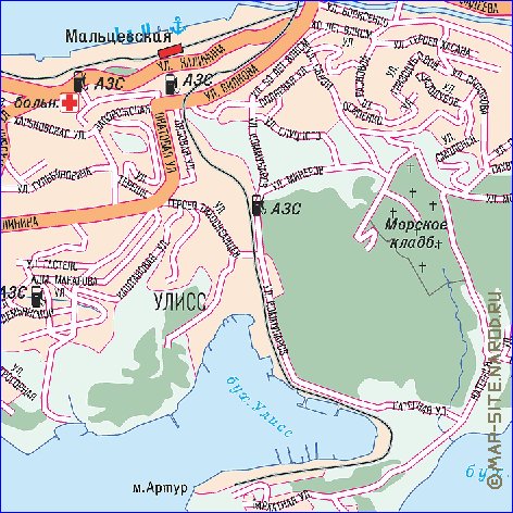 carte de Vladivostok