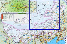 carte de Mongolie-Interieure en langue chinoise