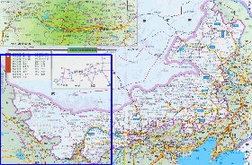 mapa de Mongolia Interior em chines