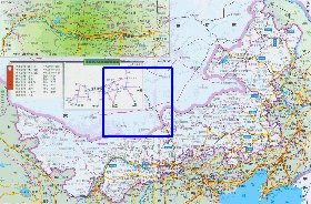 carte de Mongolie-Interieure en langue chinoise