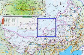 carte de Mongolie-Interieure en langue chinoise