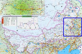 carte de Mongolie-Interieure en langue chinoise