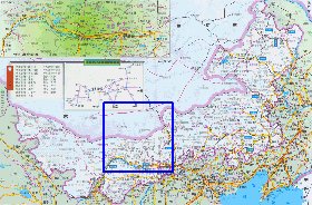 carte de Mongolie-Interieure en langue chinoise