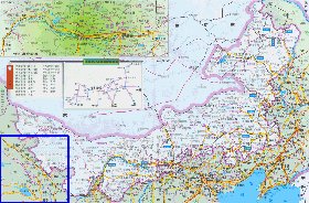 carte de Mongolie-Interieure en langue chinoise