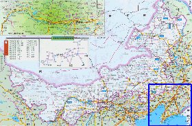 carte de Mongolie-Interieure en langue chinoise