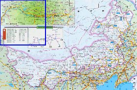 carte de Mongolie-Interieure en langue chinoise