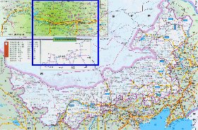 carte de Mongolie-Interieure en langue chinoise